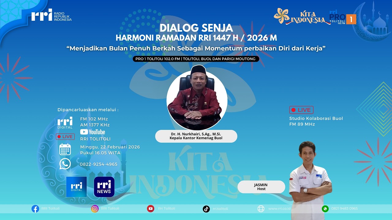 DIALOG SENJA - MENJADIKAN BULAN PENUH BERKAH SEBAGAI MOMENTUM PERBAIKAN DIRI DARI KERJA