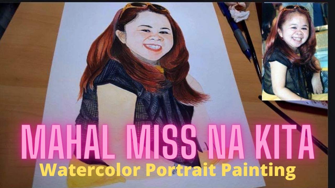 MAHAL MISS NA KITA | MAHAL WATERCOLOR PORTRAIT PAINTING | HOW TO DO
