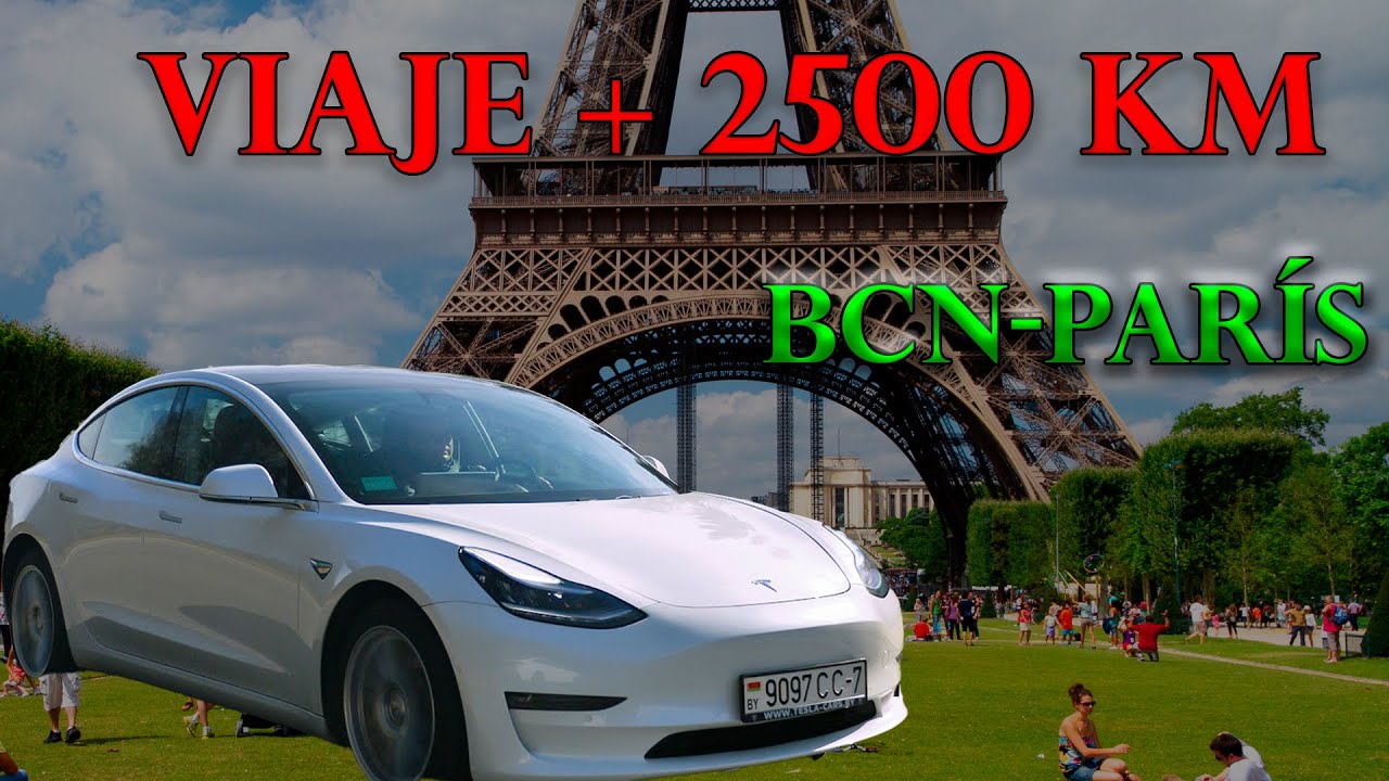 Viaje de 2500 km en coche ELÉCTRICO! Nos vamos a PARÍS ! Ruta, experiencias, consejos...