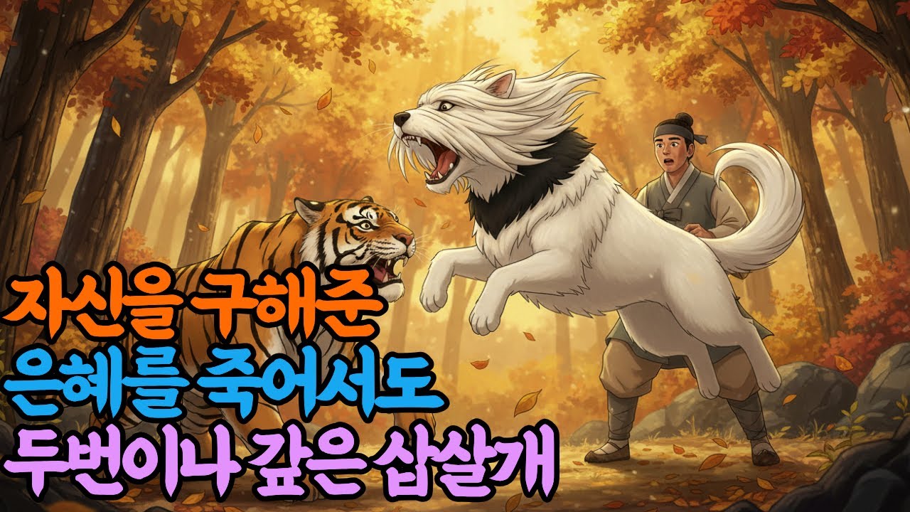 자신을 구해준 은혜를 죽어서도 두번이나 갚은 삽살개