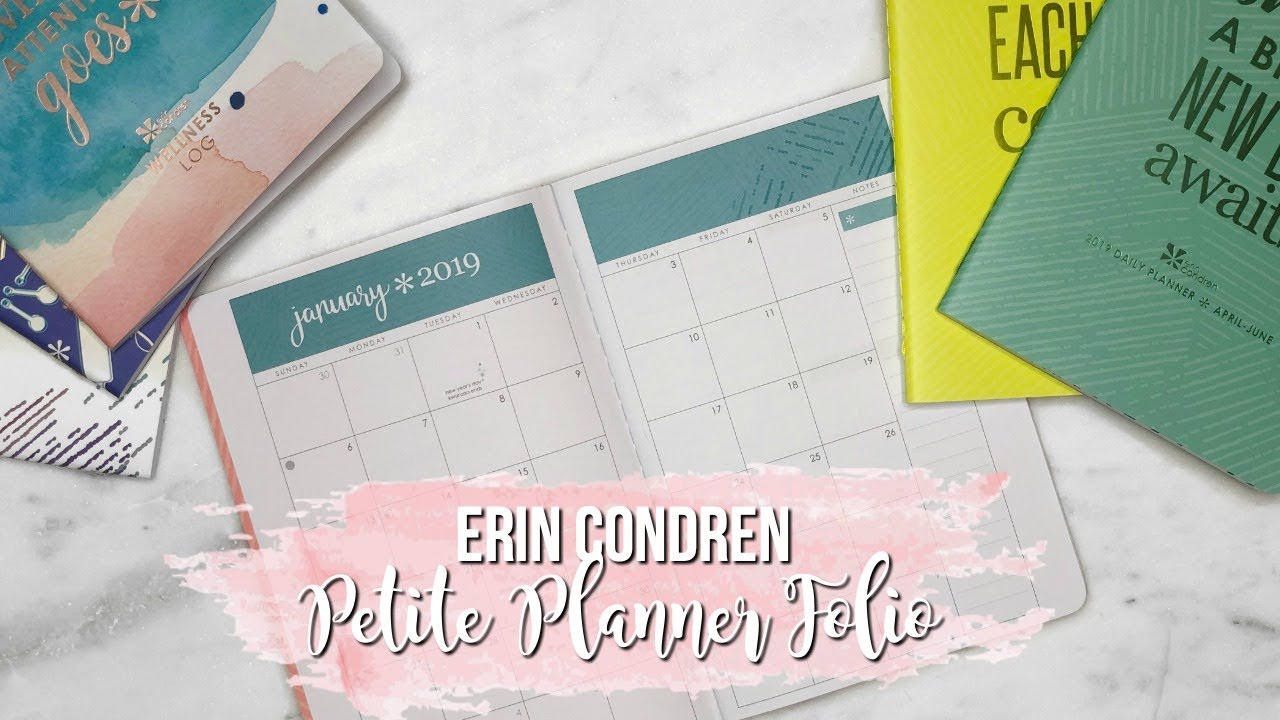 2019 Erin Condren Daily Petite Planner | EC Planner Folio Review and Setup