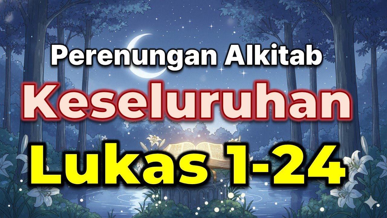 🎧Lukas 1-24 📖 | Membaca Alkitab untuk Tidur Nyenyak 🌙 | Damai, Healing, dan Iman