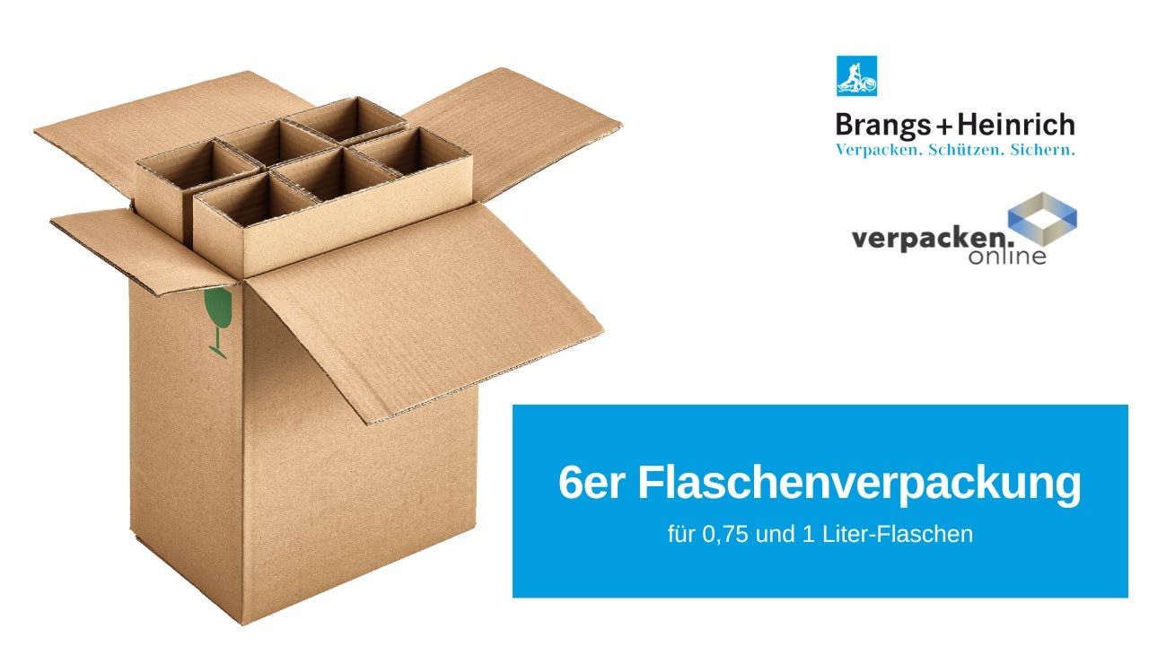 6er flaschenverpackung