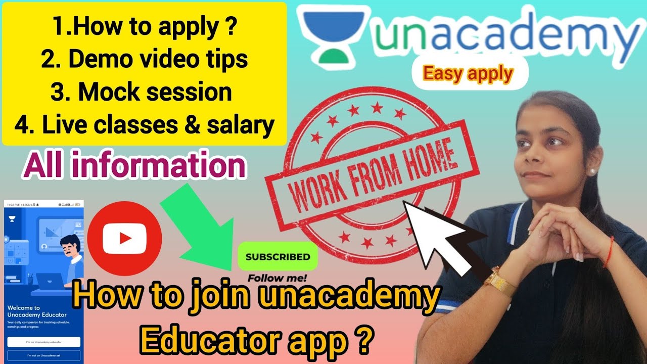 How to join Unacademy Educator App |Work From Home| |Unacademy Full Detail| @AnshikaChauhan19