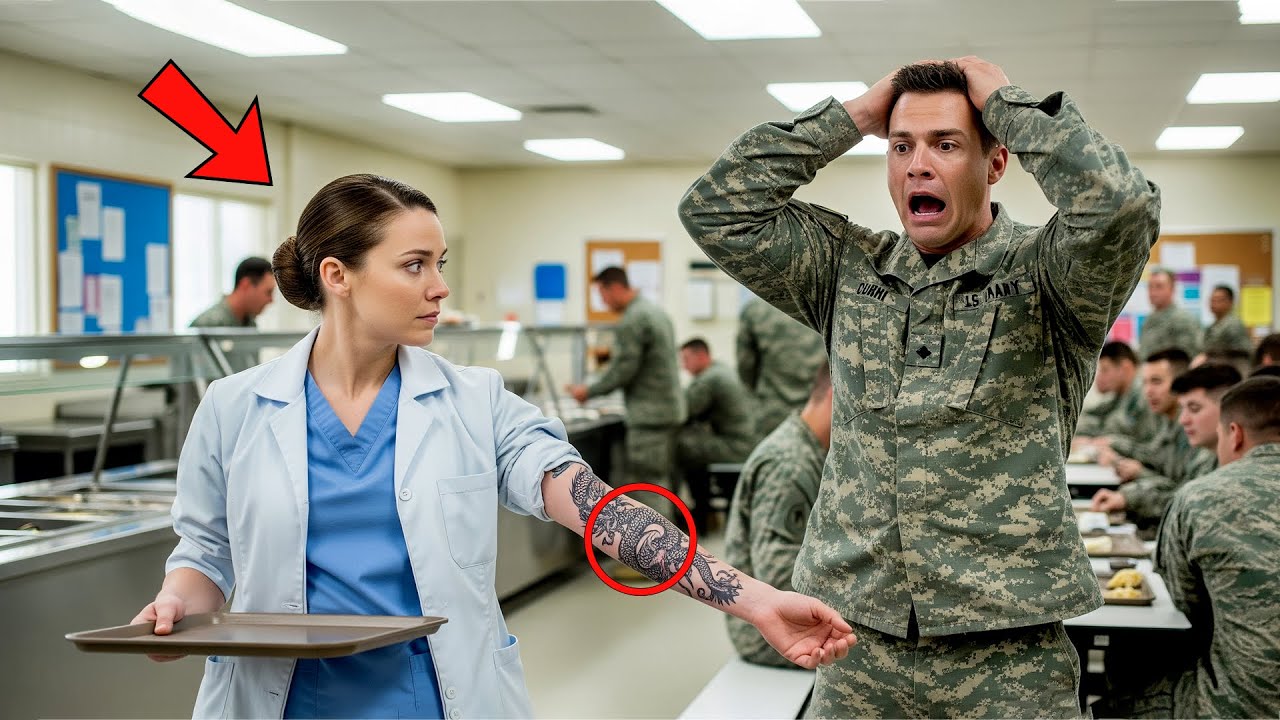 A Sergeant Humiliated the Nurse in the Mess Hall — Then Her Dragon Tattoo Froze the Military Base