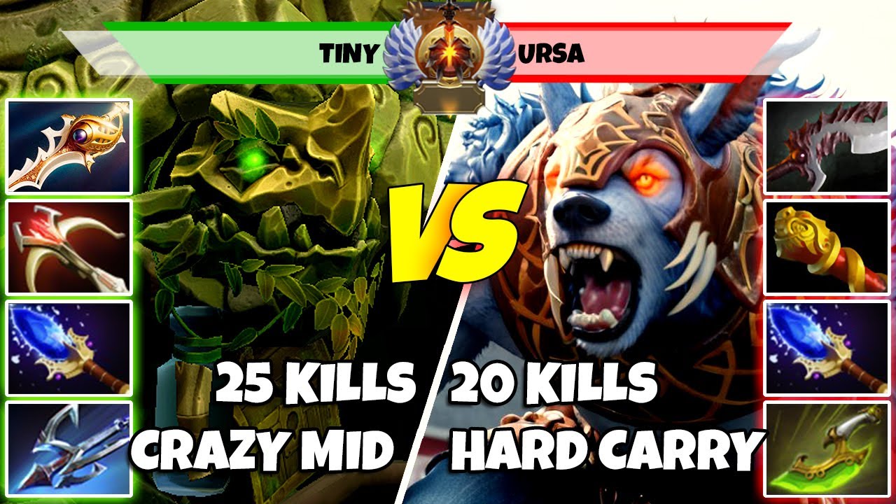 TINY (Mid) vs URSA (Carry) - Epic Battle Of Immortal Rank Dota 2 Players - Z Dota 2