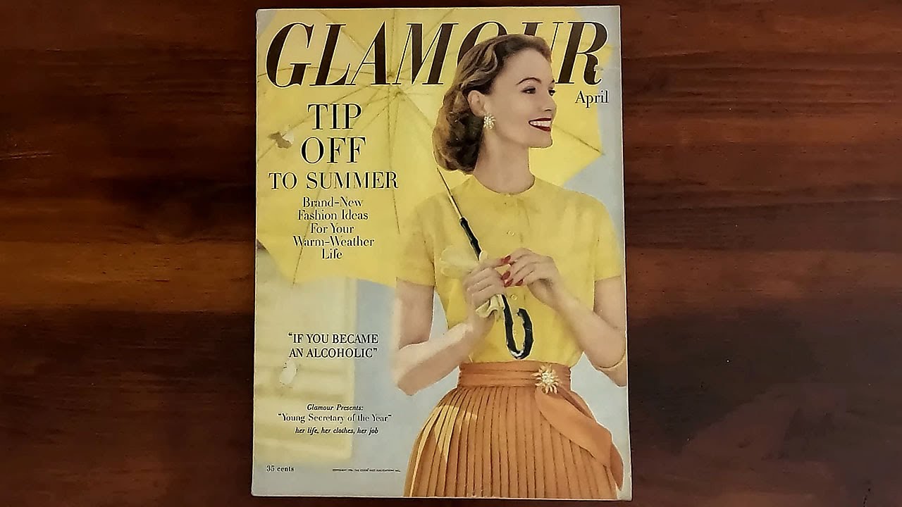 Glamour April 1956 Tip off to Summer, Grace Kelly  | ASMR Magazine Flip Through