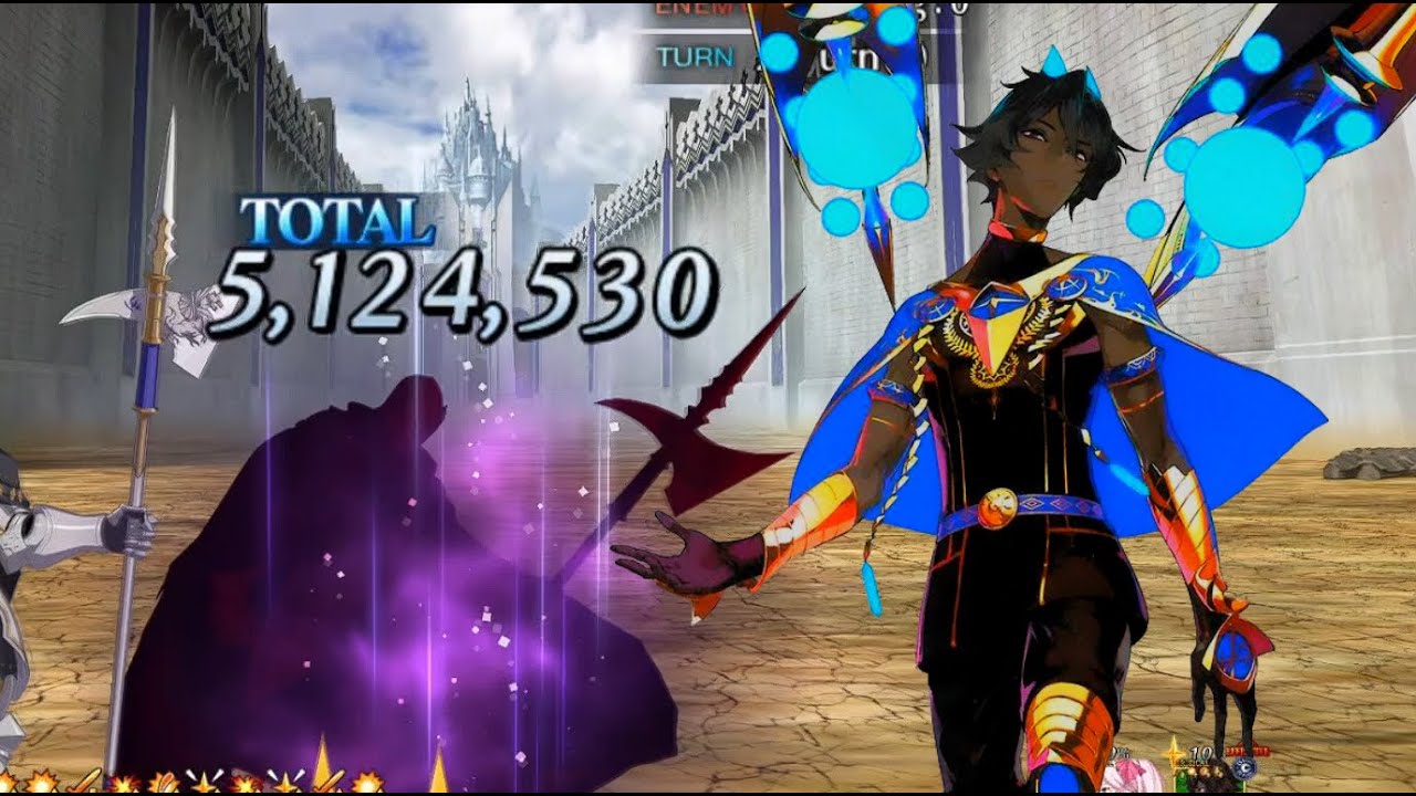 [FGO NA] lvl 120 Junao Double Koyan + Oberon  3T loop dmg demo