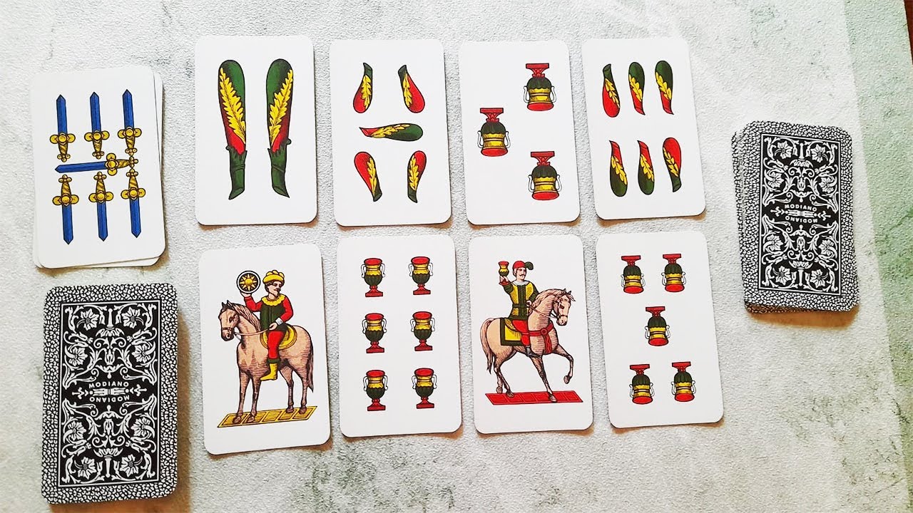SOMMA 8 con le carte NAPOLETANE (2)