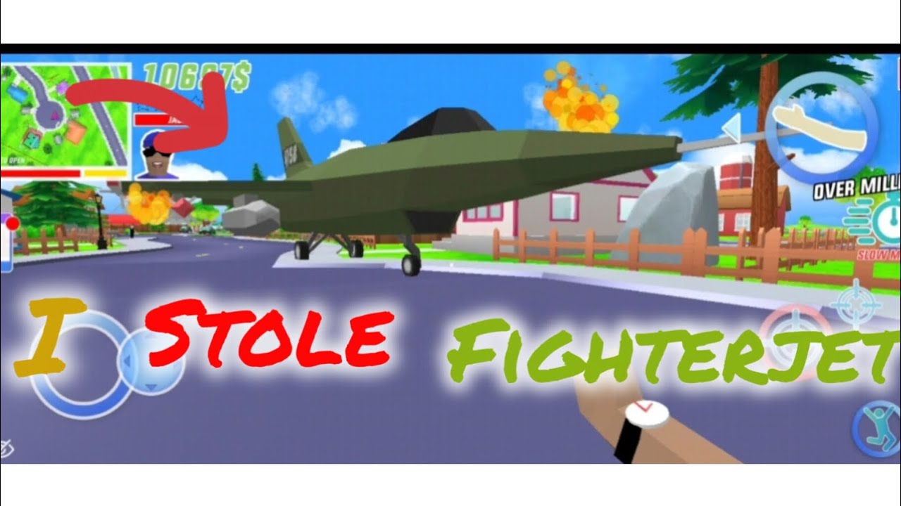 I stole fighter jet in dude theft wars ✈️️  it's performance will shock you 🤯🧐