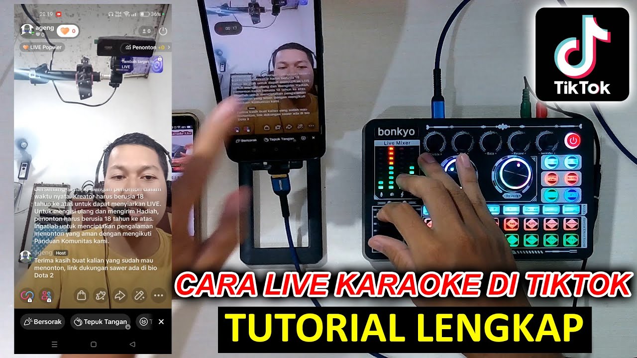 Tutorial Cara Live Karaoke Di Tiktok Pakai Soundcard