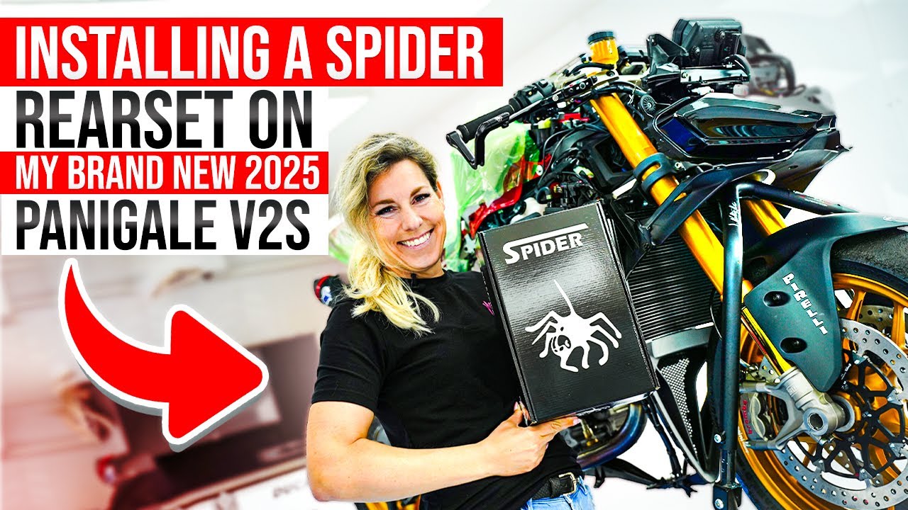 ПОЛОЖЕНИЕ НОГ - Задний мост Spider на моем Panigale V2S 2025 года: позволяет вам занять гоночную ...