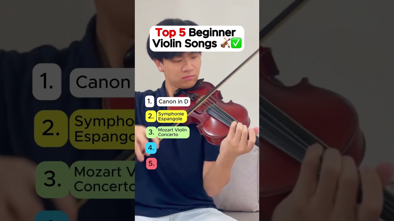 5 EASIEST Violin Pieces you should learn