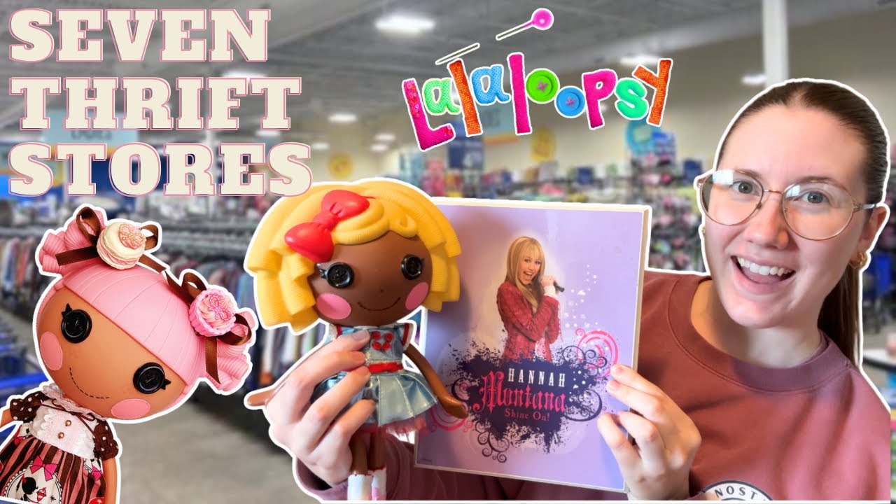 Going To 7 Thrift Stores In One Day To Find Vintage Toys From Our Childhood!! 