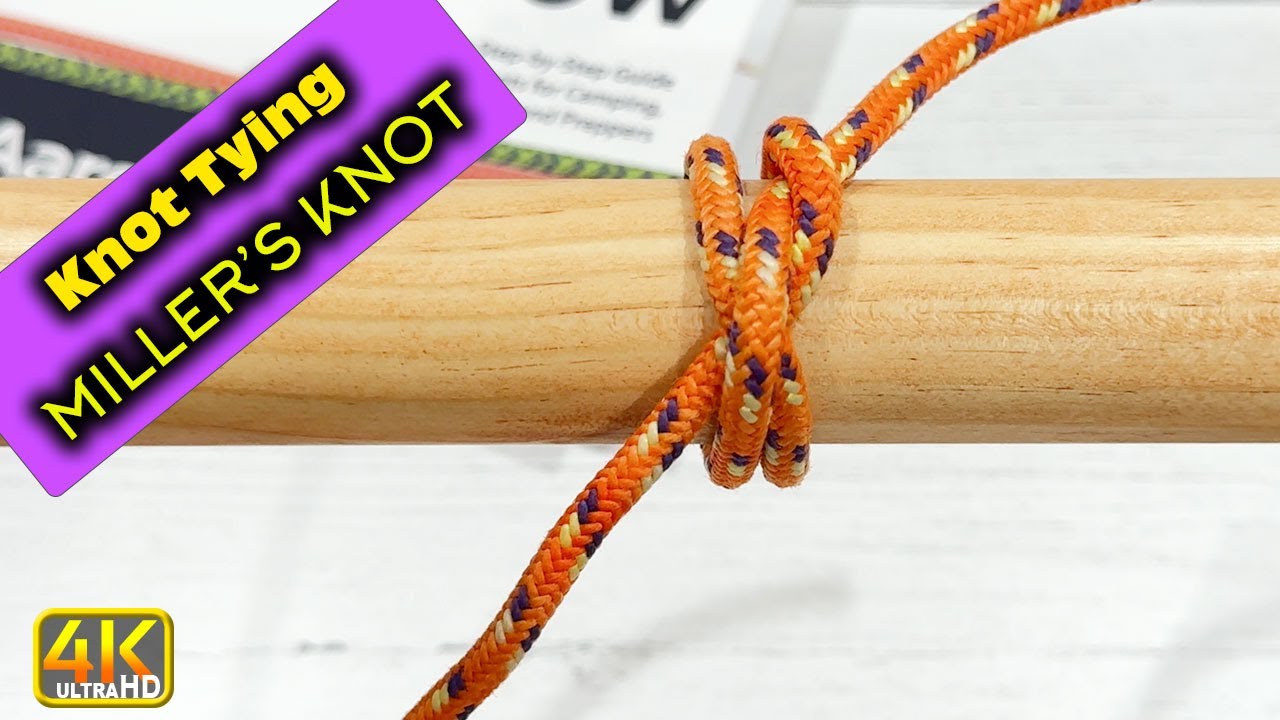 How to Tie The Miller's Knot - Tie a Sack Closed (4k UHD) #knottying