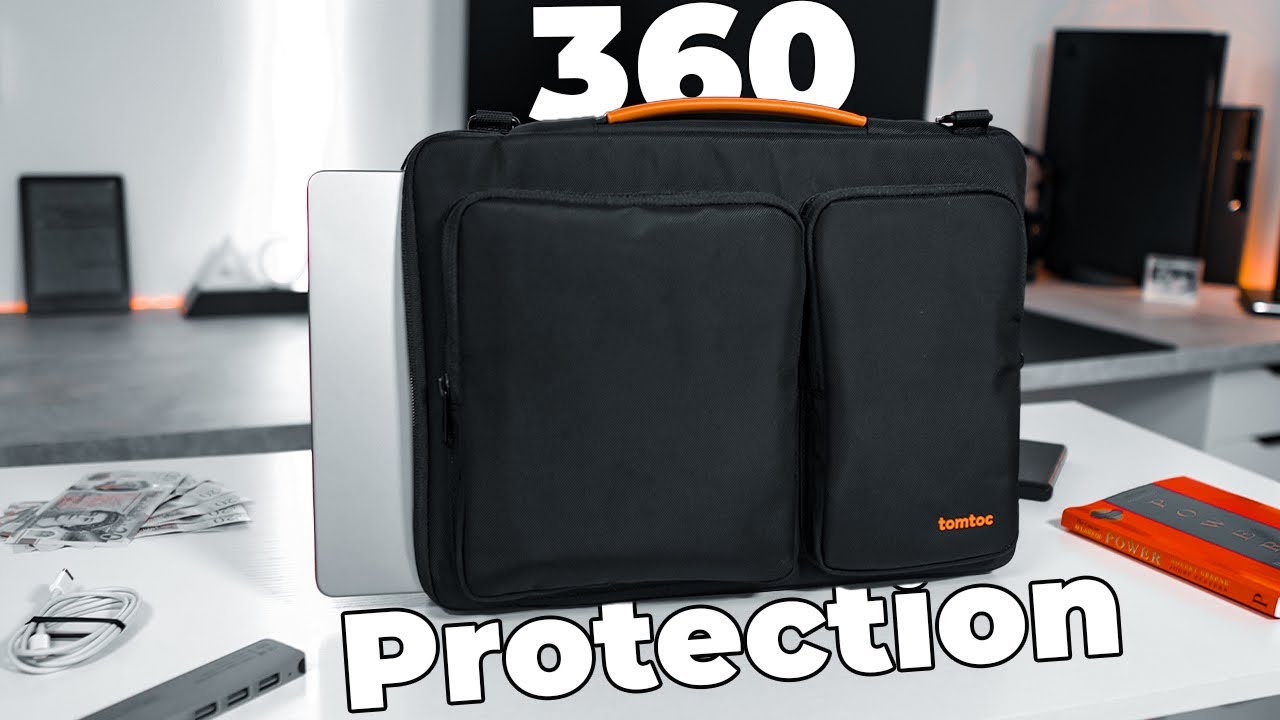 Защитная сумка через плечо для ноутбука Tomtoc 360 для MacBook | Подробный обзор!