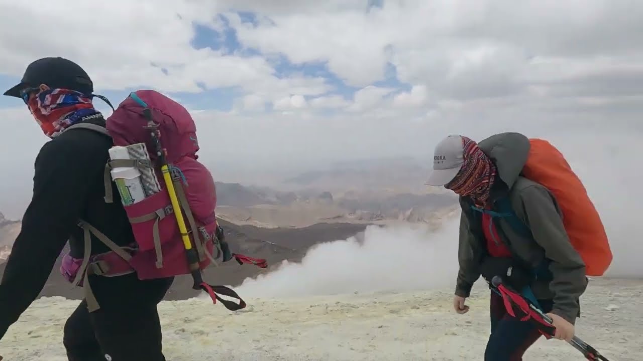 IRAN MOUNTAINS | Climbing to Mount Taftan Active Volcano