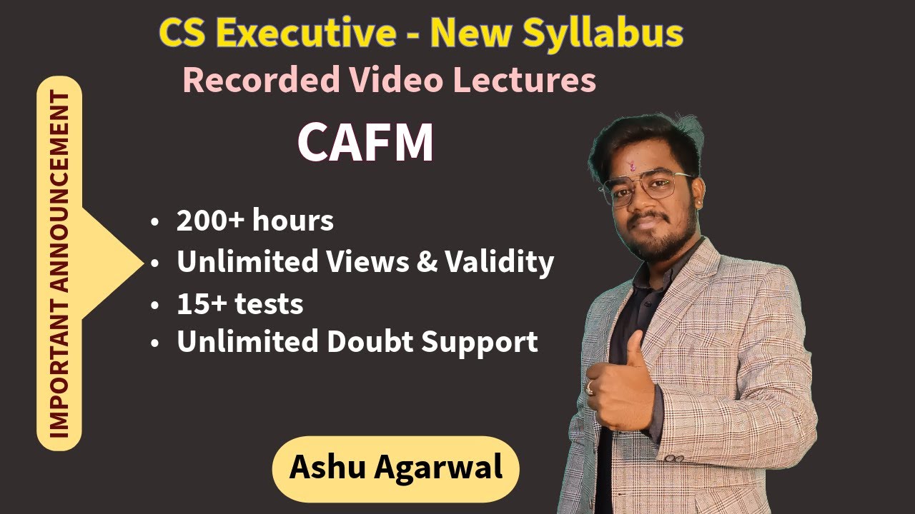 CS Executive - CAFM June & Dec 2026 I Biggest Announcement I Batch Launch