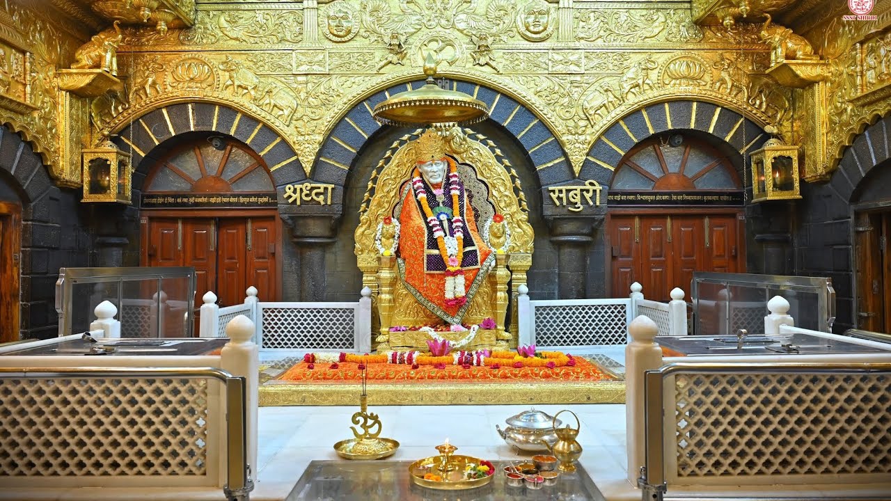 சீரடி சாய்பாபா ஞாயிற்றுக்கிழமை காலை தரிசனம் 🕉️ Shirdi Saibaba Sunday Morning Darshan! #saibaba