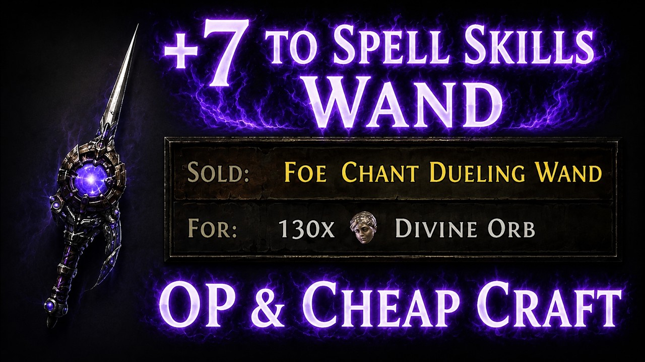 +7 SPELL SKILLS WAND Craft Guide | 0.5.2 new tech | OP cheap craft | PoE2 Return of the Ancients