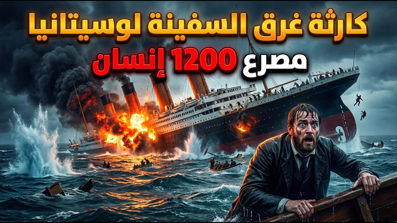 الرحله التي تحولت لابشع مأساه بحريه في التاريخ l كارثه غرق السفينه لوسيتانيا