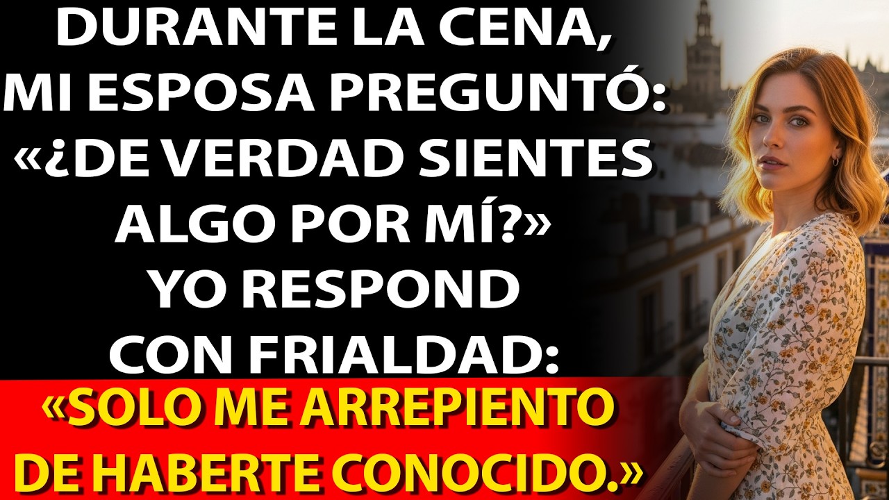 😶Ella me preguntó si aún sentía algo por ella. Le respondí: «Me arrepiento de no haberme ido antes».