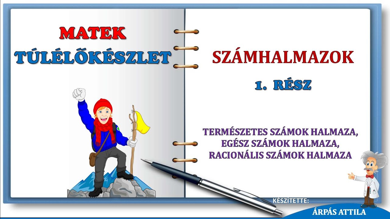 SZÁMHALMAZOK 1. RÉSZ (ÖSSZEFOGLALÓ: TERMÉSZETES SZÁMOK, EGÉSZ SZÁMOK, RACIONÁLIS SZÁMOK HALMAZA)