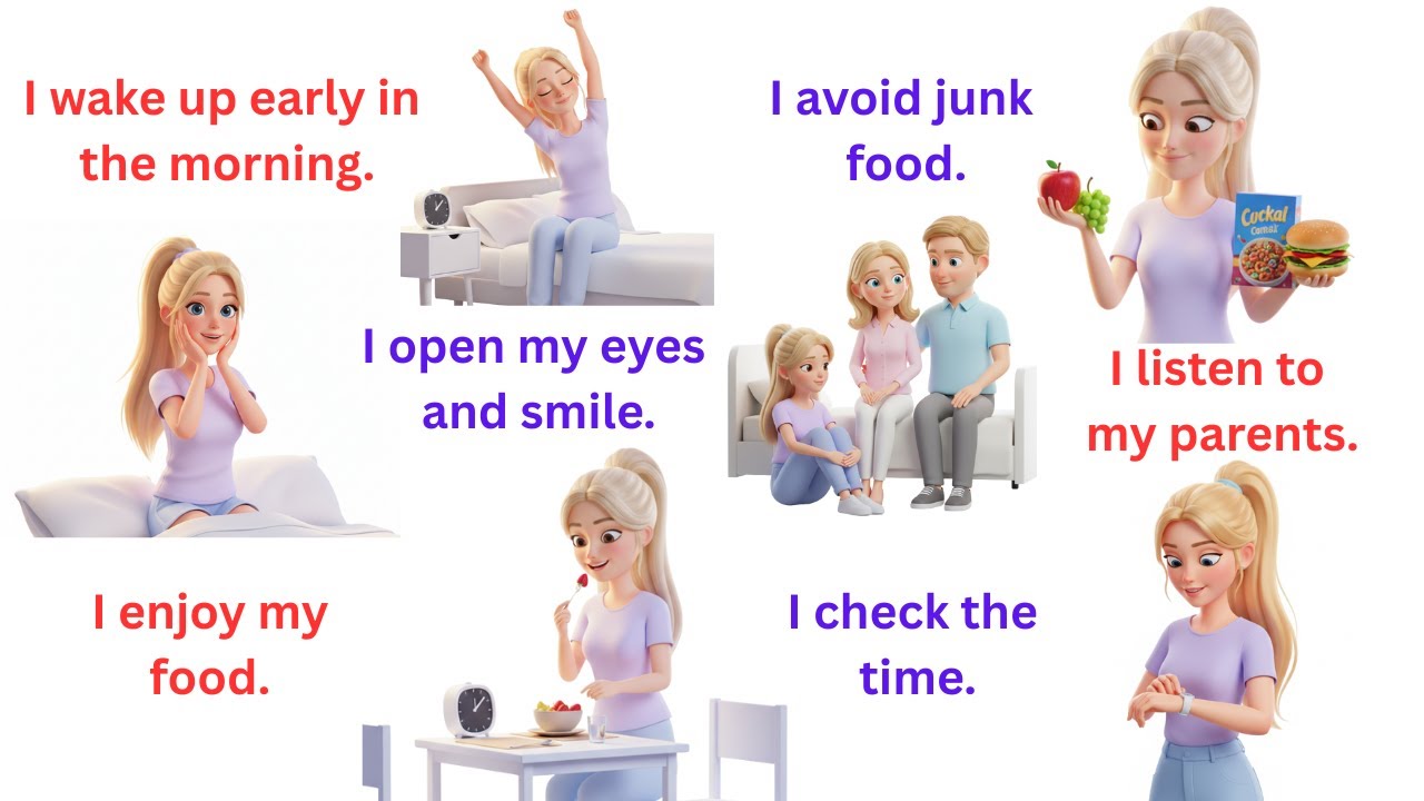 100 Morning Routine English Sentences | Daily English Practice | Improve English Speaking