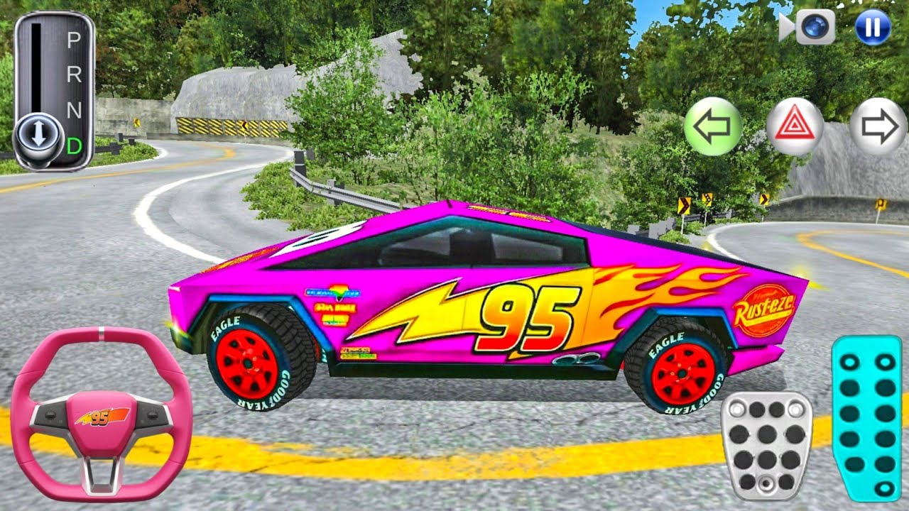 New Tesla McQueen Cybertruck Narrow Mountain Road Driving - 3D Driving Class Android 2026 Games