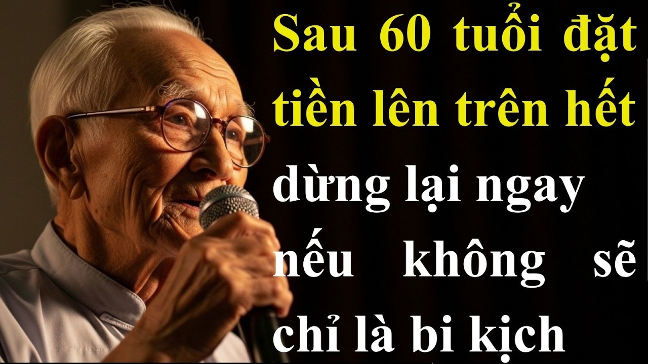 Nếu bạn coi tiền quan trọng hơn sự bình an trong tâm hồn, tuổi già của bạn có thể kết thúc