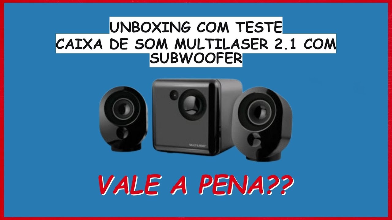 CAIXAS DE SOM MULTILASER 2.1 COM SUBWOOFER SP 166 É BOA? VALE A PENA??