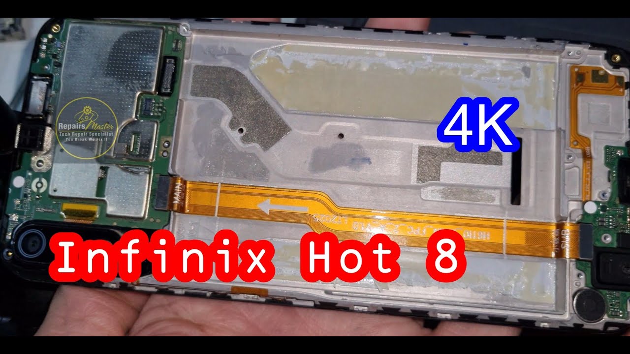 Infinix Hot 8 LCD Screen, Charging Port, Battery Replacement Full 4K Video Tutorial