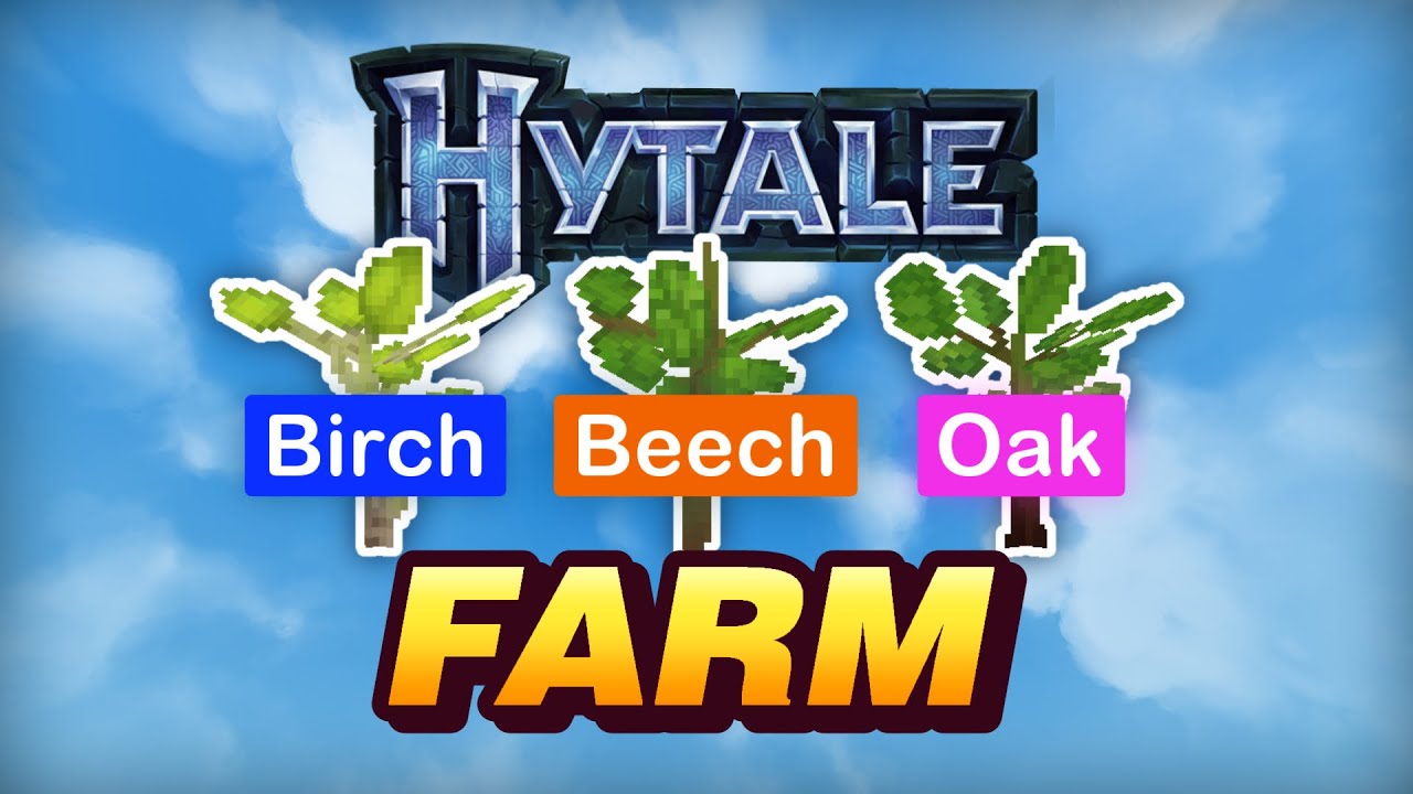 Birch, Beech & Oak Tree Farm Layouts - Hytale