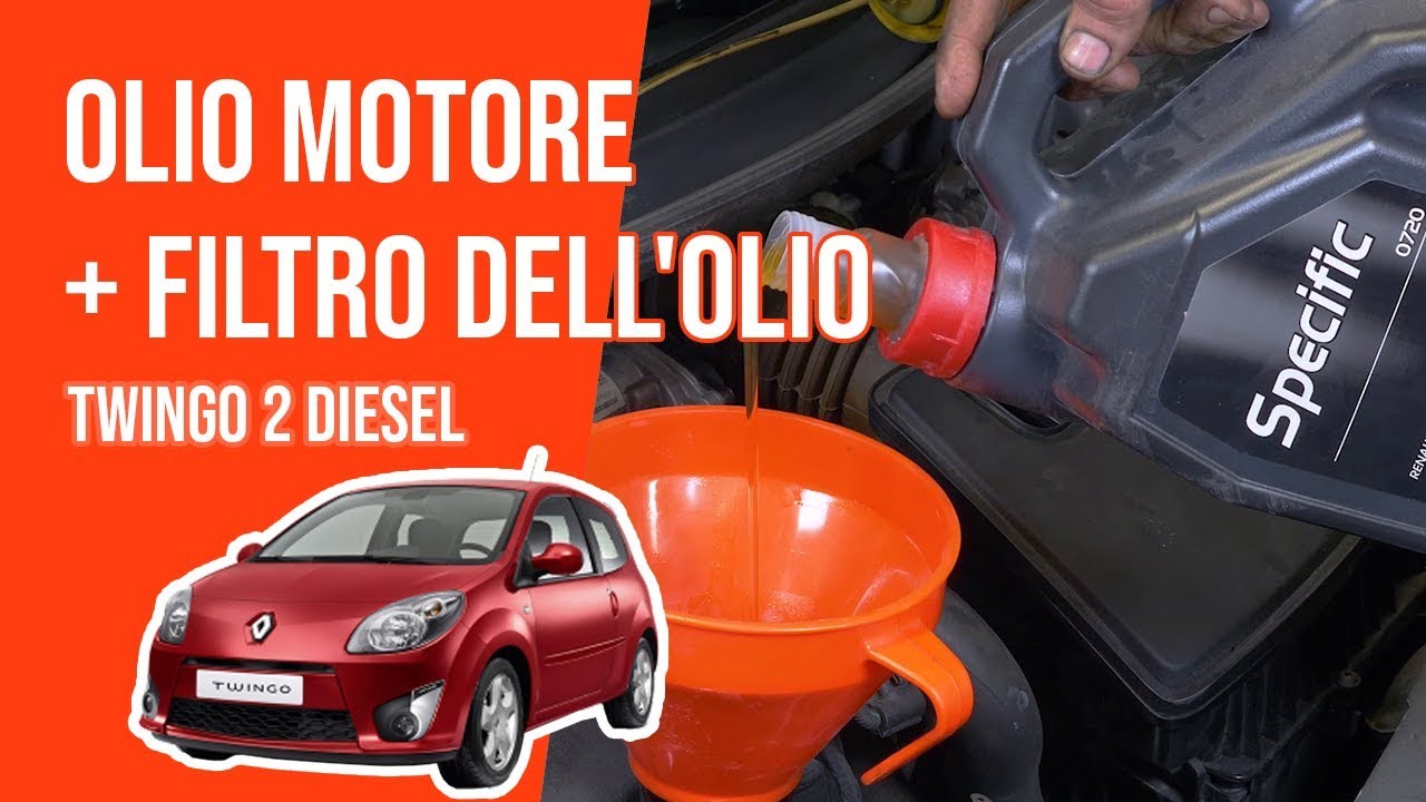 Cambio olio motore e filtro dell'olio TWINGO 2 1.5 DCI🛢