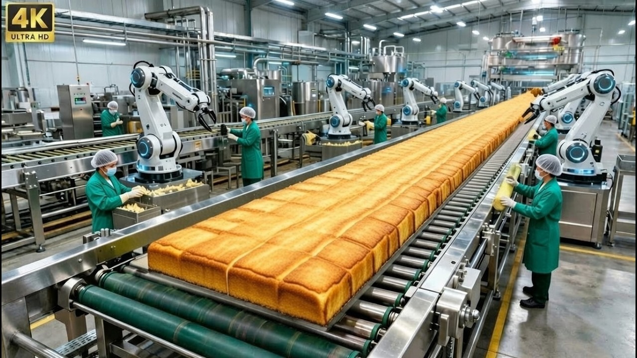 Cake Making Process in a Factory | How Cakes Are Made