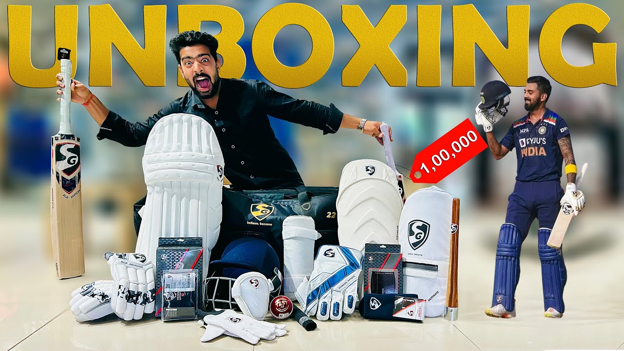 UNBOXING KL Rahul Edition SG Cricket Kit | Worth ₹1 Lakh