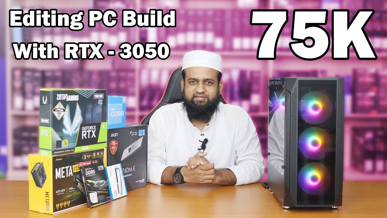 75K Editing PC Build with RTX 3050 | Best Budget Video Editing & Gaming PC 2025