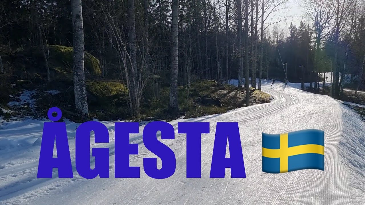 &Aring;gesta Friluftsg&aring;rd @ Stockholm, Sweden * Cross-country skiing track with artificial snow 🇸🇪