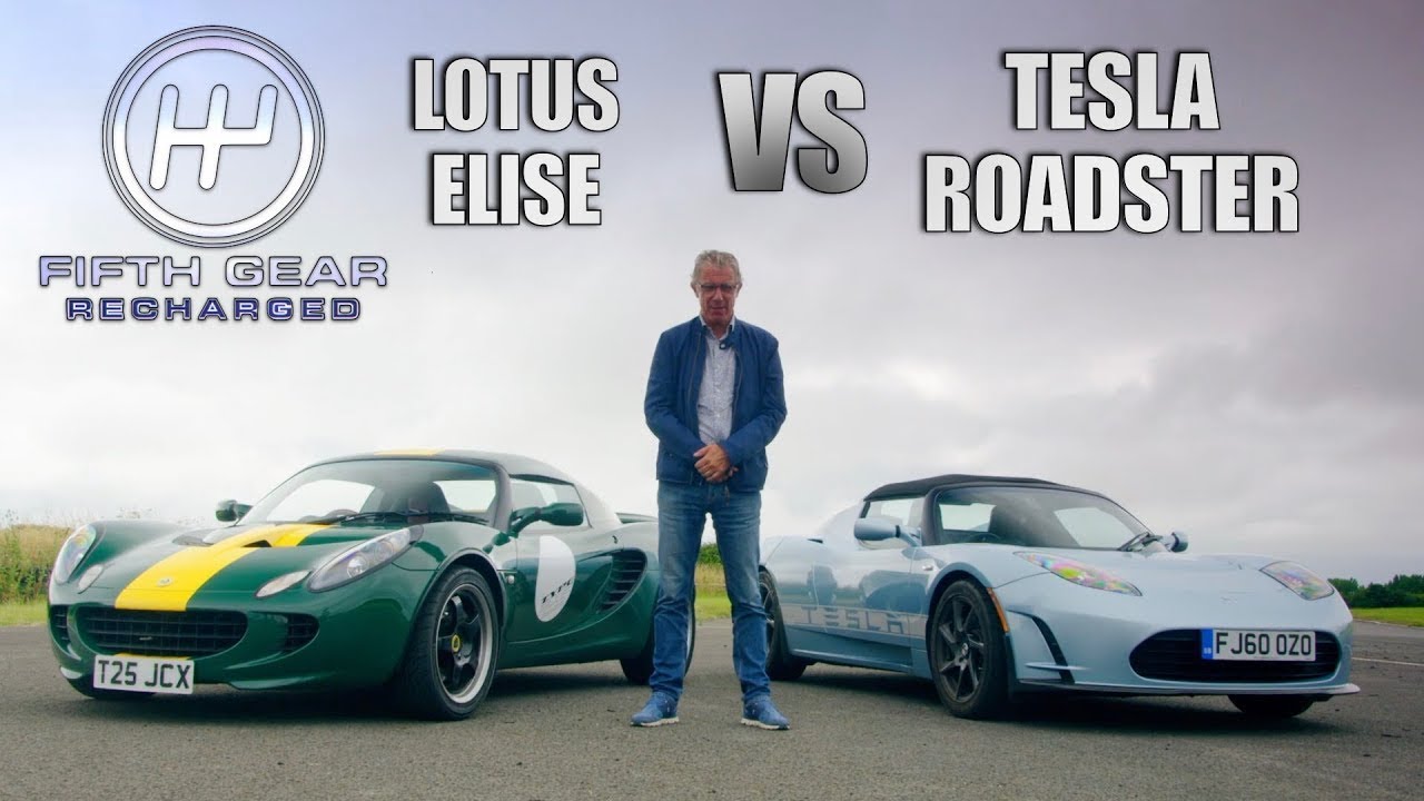 Lotus Elise vs Tesla Roadster: ICE v Electric | Fifth Gear