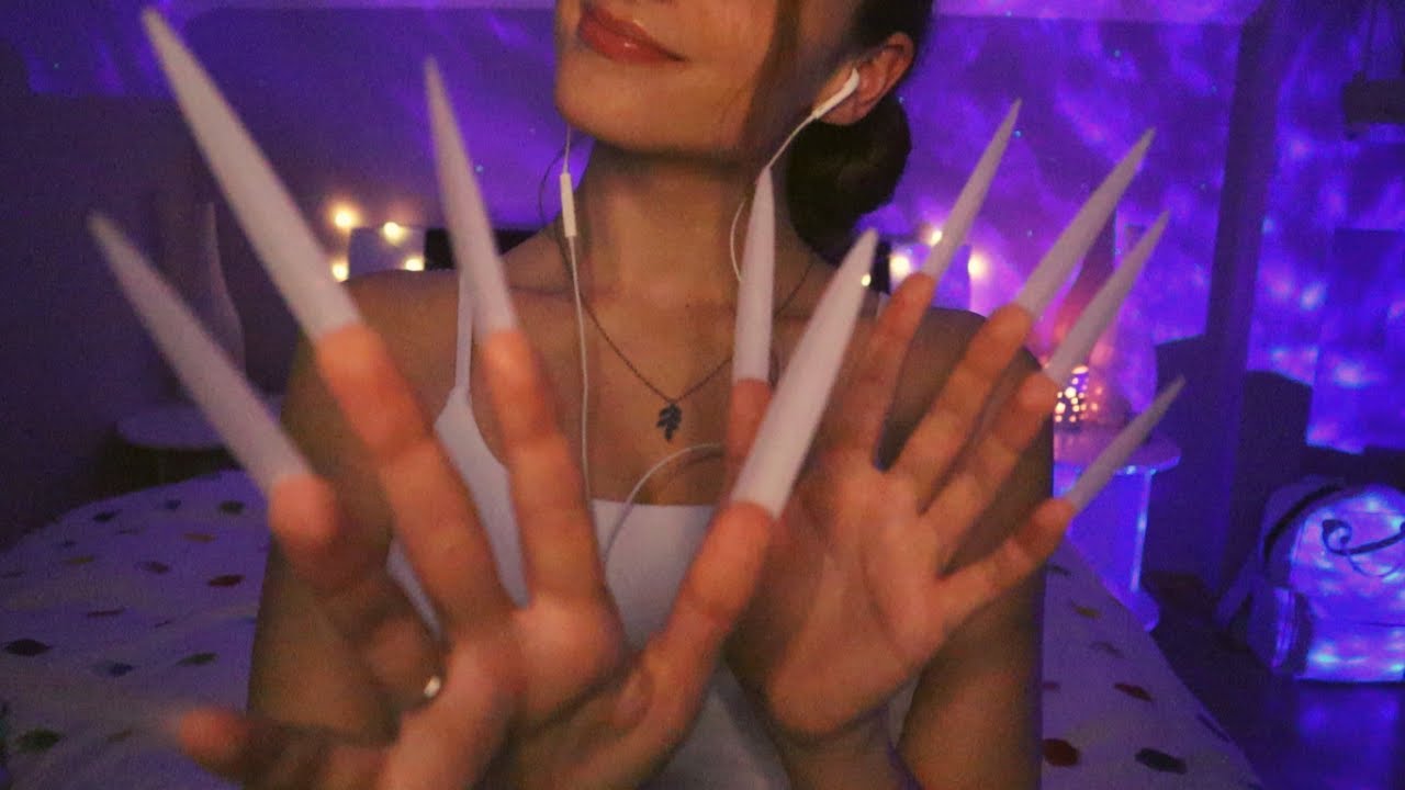 ASMR | FACE TRACING and POKING YOU (w. EXTREME LONG NAILS)