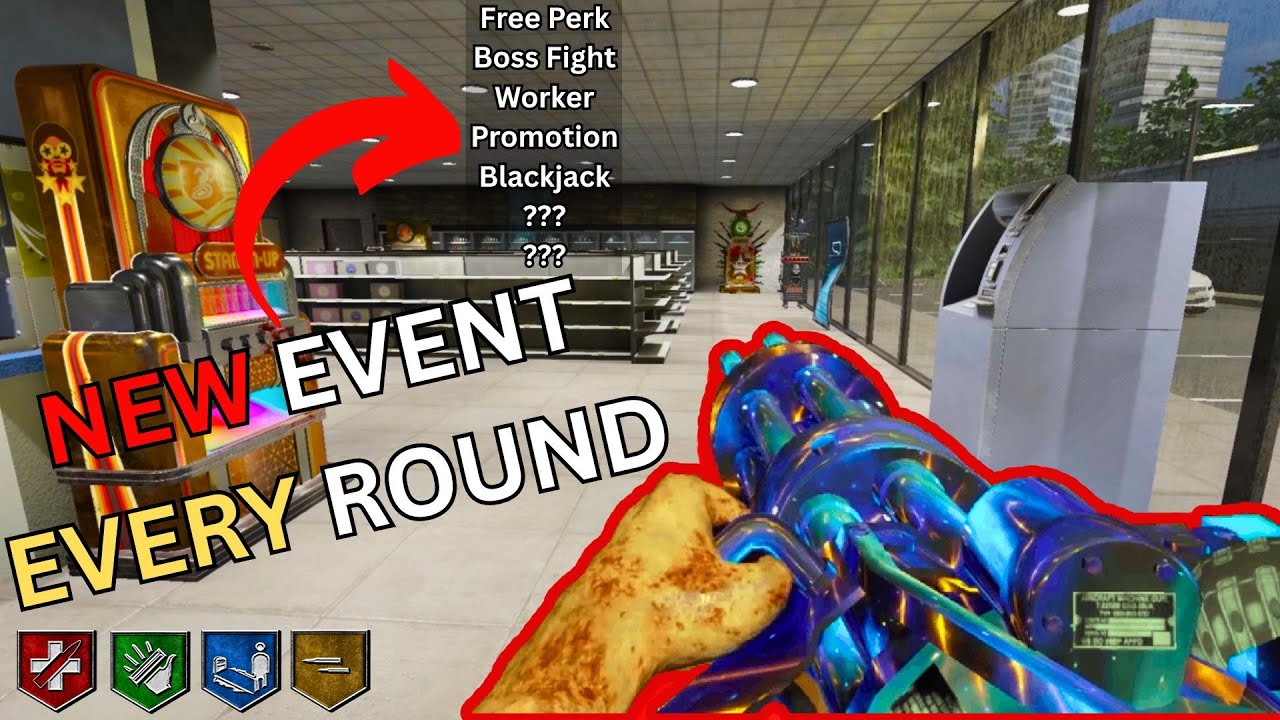 THE MOST CHAOTIC Custom BO3 Zombies Map One Barrier Roulette V2