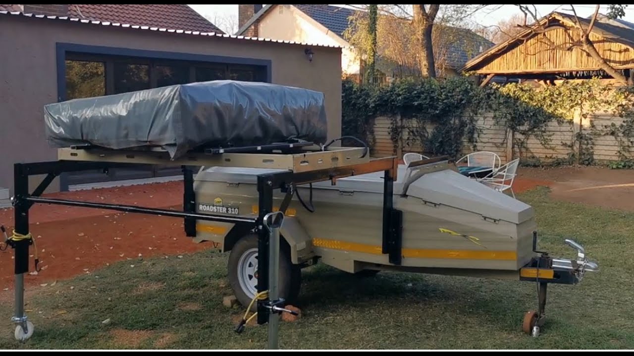 Trailer rooftop tent slide for Jimny Sized Trailer