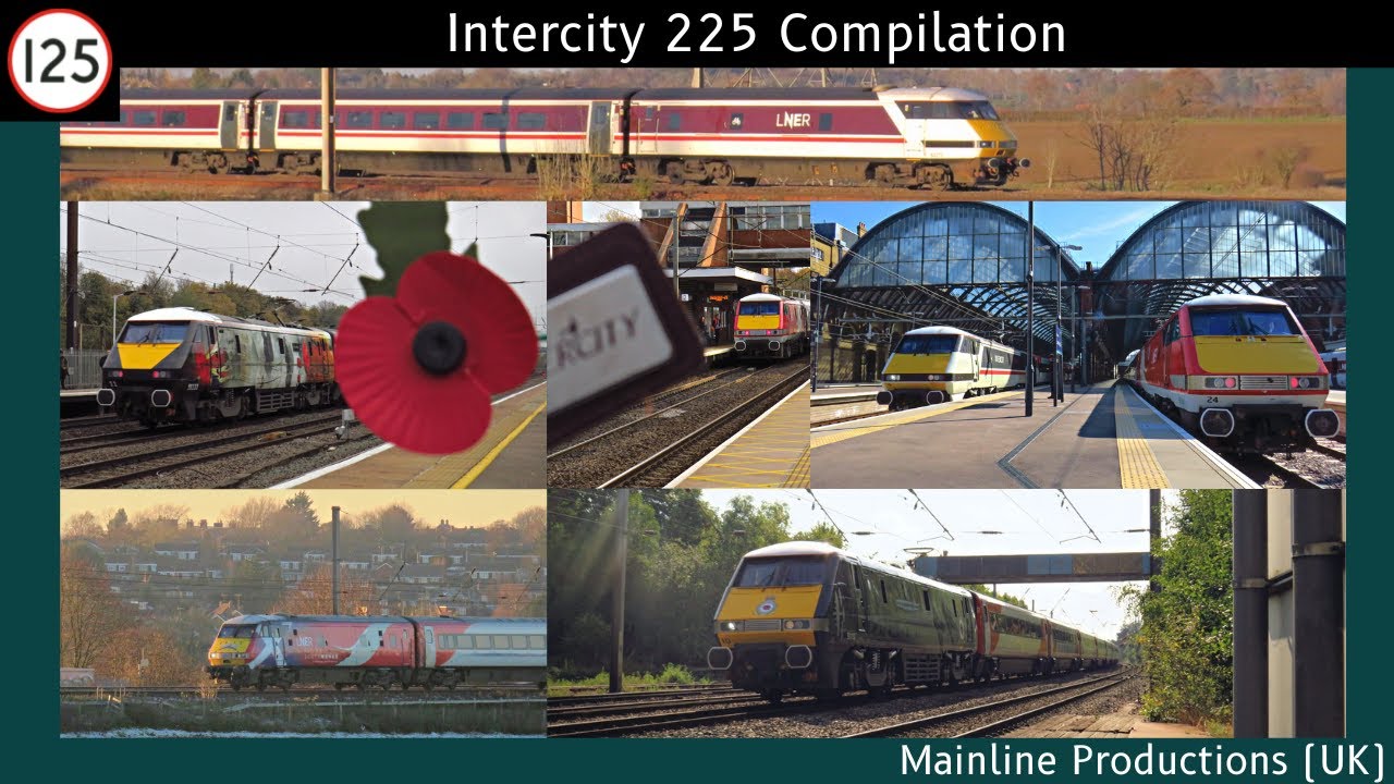 Intercity 225 Compilation (Class 91, Mk4s and DVT) on the ECML South