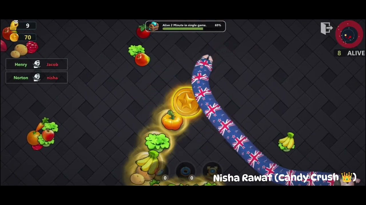 Eat Snake To Grow Huge | Snake Lite - Worm Snake Game #snake #growhuge #eatsnake #worm #snakegame🐍