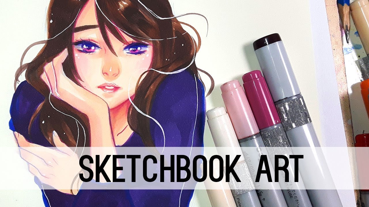 Watch me drawing in my Sketchbook