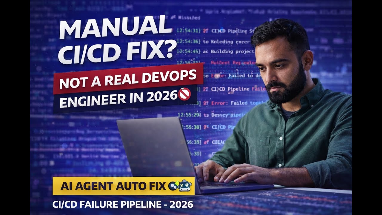 Still Fixing CI/CD Manually? | Build AI Agent for Pipeline Failure Auto-Fix | DevOps LAB-3 | 2026