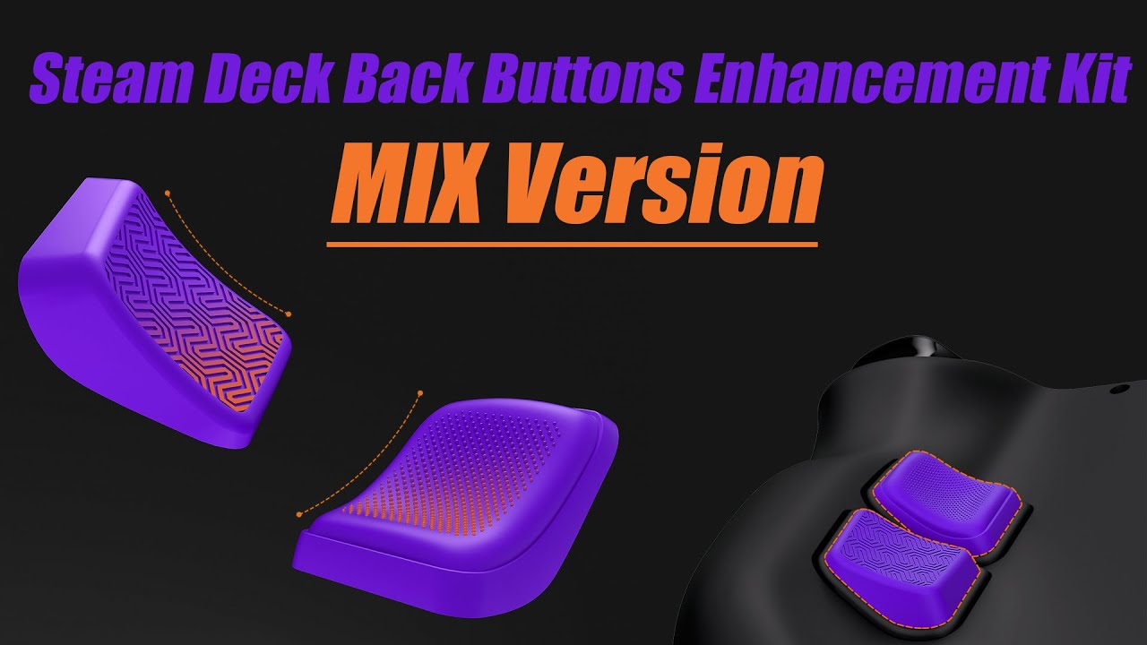 PlayVital Steam Deck MIX Back Buttons Enhancement Kit
