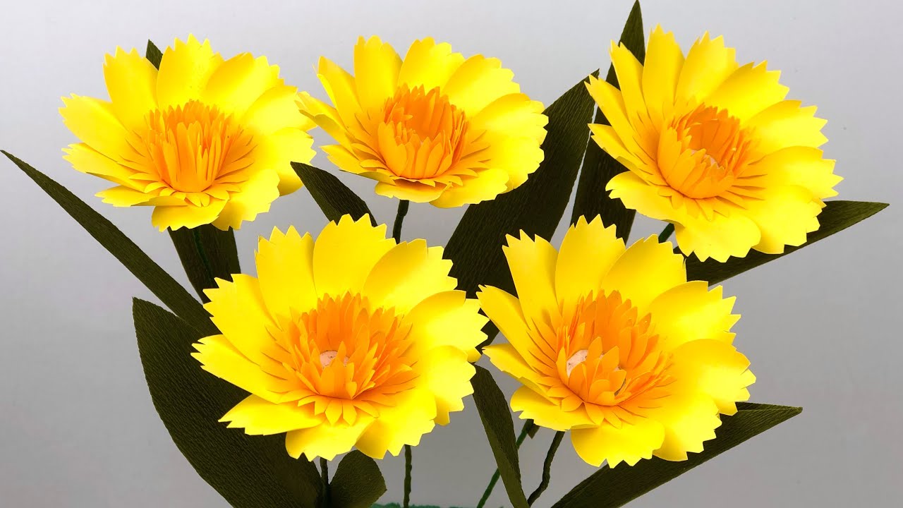 3D Beautiful Paper Flower Making | Home Decor | Amazing Paper FLowers | Paper Craft | Crafts | DIY