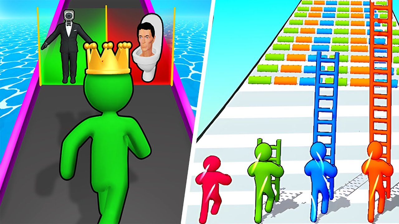Giant Rush Vs Ladder Master 🔴🔴Max New Game Levels Gameplay H3E