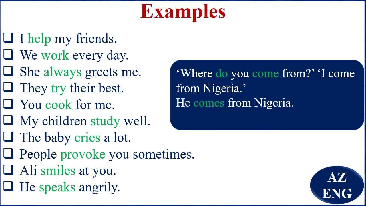 WELCOME TO SIMPLE PRESENT TENSE